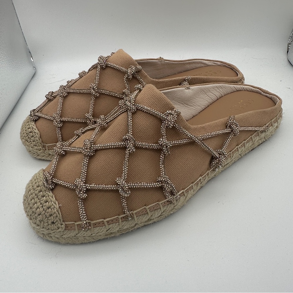 Cecelia New York Champagne Woven Slip-On Women's Shoes size 9 - Picture 7 of 9